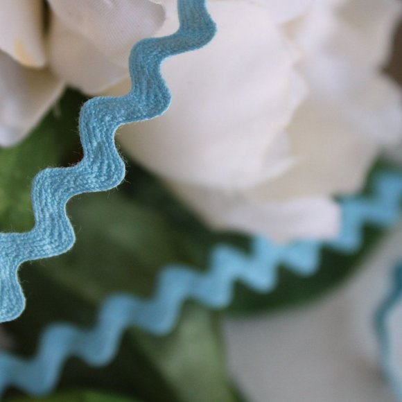 Vintage 1960s Ric Rac Trim, Blue / 5mm wide, 5 yards / Sewing  Supply - Picture 2 of 10